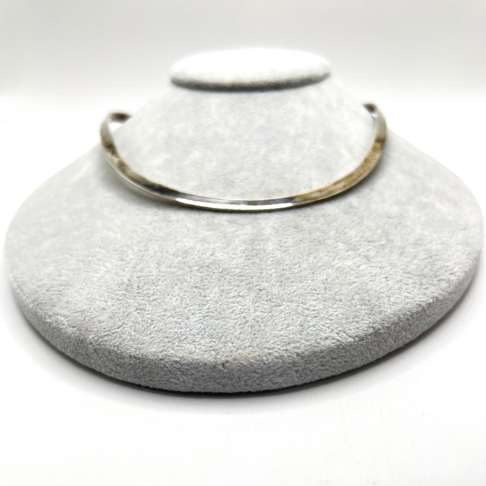 Vintage Taxco Mexico Sterling Silver Torque Collar Necklace 30g Marked 925 TA-86 - Picture 5 of 7